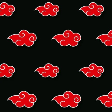 Papel de parede nuvens akatsuki naruto adesivo