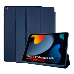 Kit Capa Case Ipad 9 9ª Geração 2021 Tela 10.2 Smart Couro Anti Impacto High Premium + Pelicula Menor preço em Kit Capa Case Ipad 9 9ª Geração 2021 Tela 10.2 Smart Couro Anti Impacto High Premium + Pelicula