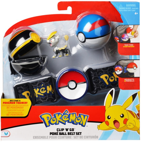 Pokemon - Kit De Ação Cinto Com 2 Pokebolas E Personagem - S - Ri