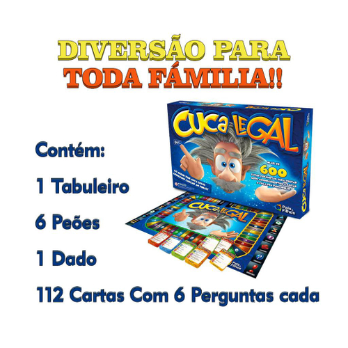 Jogo Perguntas e Respostas Conhecimentos Gerais Cuca Legal +