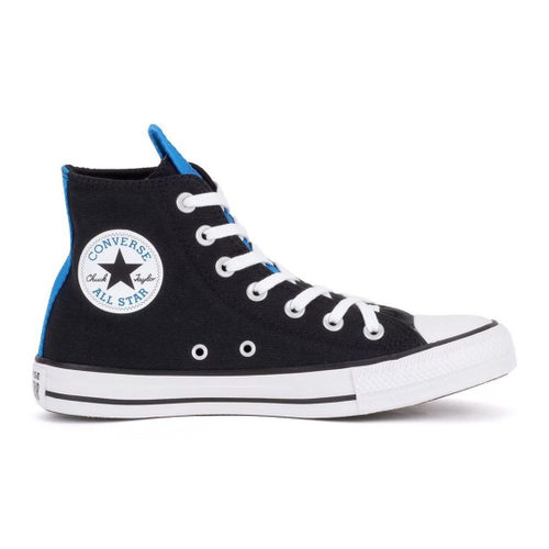 Tenis all star masculino preto sale cano alto