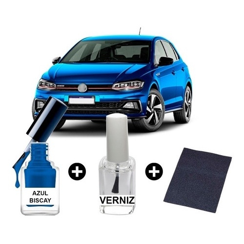 polo vw azul