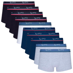 Kit 10 Cuecas Sunga Lupo Comfort 2 Algodão Menor preço em Kit 10 Cuecas Sunga Lupo Comfort 2 Algodão