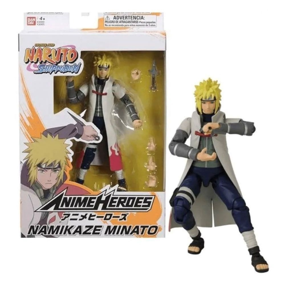 Kit 4 Bonecos Time Clássico Naruto Bandai F0051