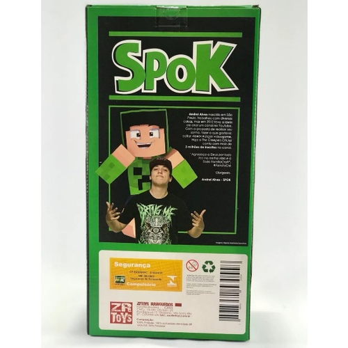 Boneco Minecraft Articulado Spok C3055 - Zr Toys em Promoção na Americanas