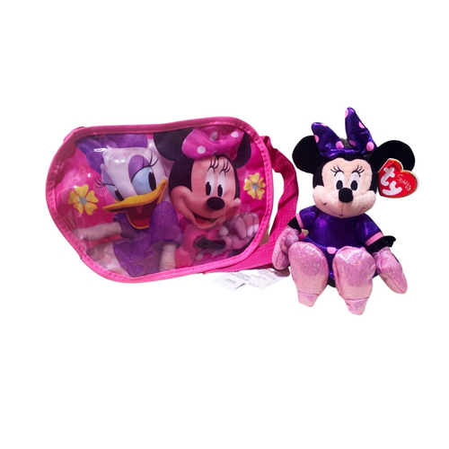 Pelucia 18 cm disney minnie mouse saia de bolinhas dtc