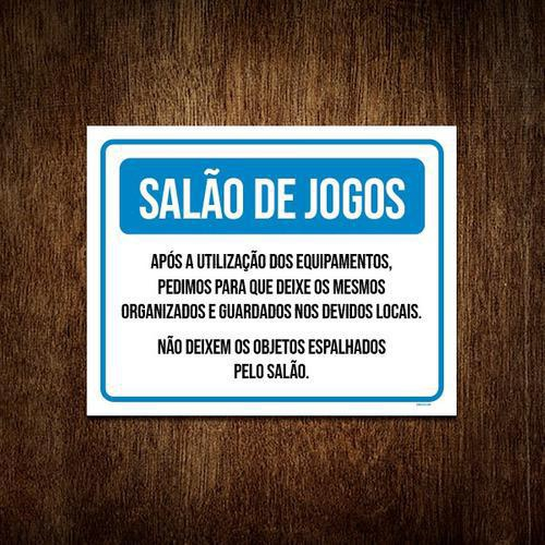 Placas Salão de Jogos