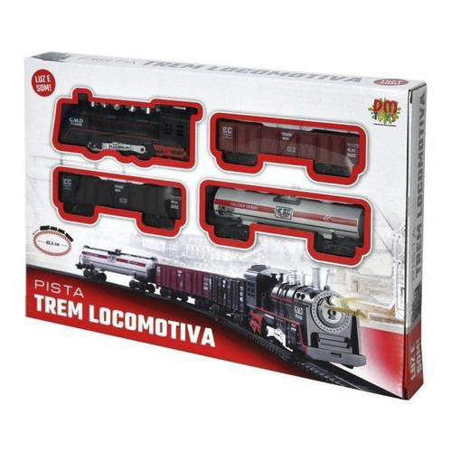 Ferrorama Trem Máquina Locomotiva Trilhos E Vagões Elétrico