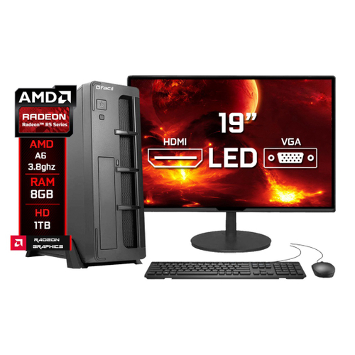 Pc Gamer Completo amd Ryzen 5 5600G, Gráficos Radeon vega 7, 16GB DDR4, ssd  NVMe 256GB, Fonte 600W 80 Plus, Monitor 21.5 75Hz, Skill rgb - SR-013 no  Shoptime