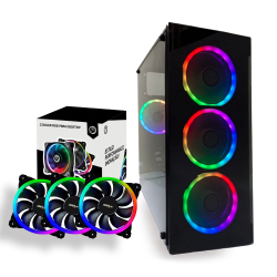 Gabinete Gamer Bpc-330atx Black c/ Lateral Acrílico + Kit 3 Cooler Argb Controladora Controle é boa?
