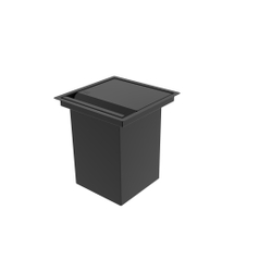 Lixeira Quadrada Pintada Preto 3,9 L Para Bancada Menor preço em Lixeira Quadrada Pintada Preto 3,9 L Para Bancada