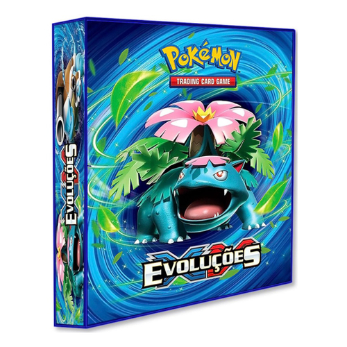 Álbum Pasta Fichário Pokemon com 10 Folhas YES 9 Bolsos Eevee Evoluções  Capa Dura Reforçado Colecão - Pokémon Cards Copag - Pasta Fichário -  Magazine Luiza