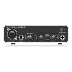 Interface De Áudio Behringer U-phoria Umc22 Menor preço em Interface De Áudio Behringer U-phoria Umc22