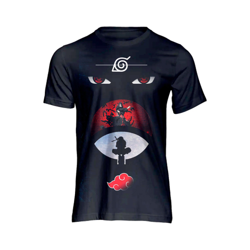 Camiseta Camisa Anime Naruto Akatsuki Simbolo Ninja