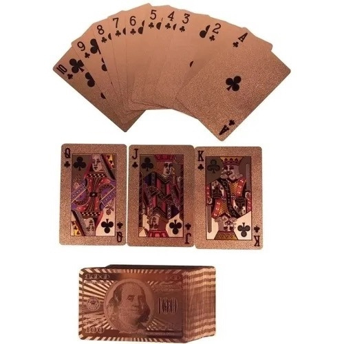 Jogo de Cartas Baralho Rosé Gold