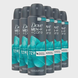 Kit Desodorante Aerosol Dove Men Eucalipto 150ml - 6 Unidades Menor preço em Kit Desodorante Aerosol Dove Men Eucalipto 150ml - 6 Unidades