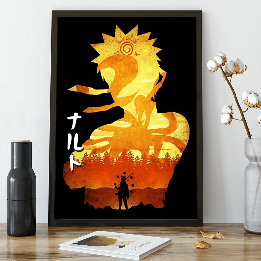 Quadro decorativo Poster Naruto Uzumaki Anime Desenho Arte no Shoptime