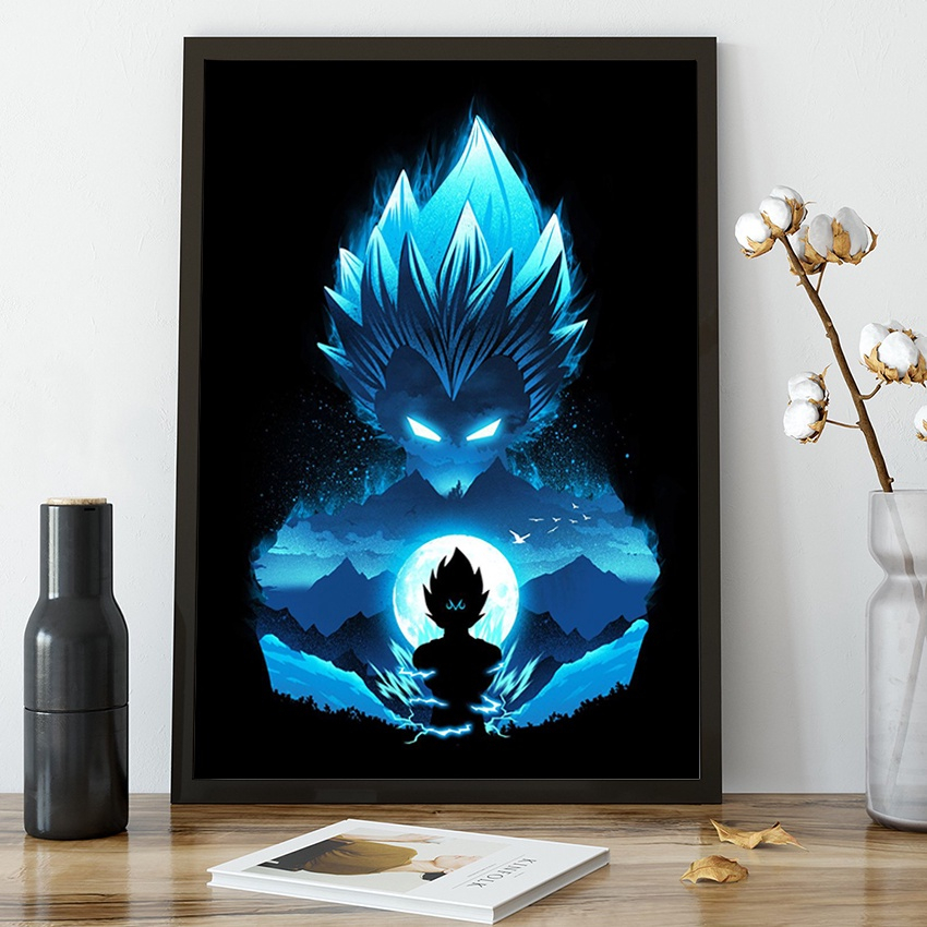 Quadro decorativo vegeta Majin Vegeta Desenho Anime para sala quarto no  Shoptime