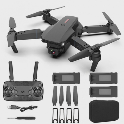 Drone E88 pro 4k de alta definição, dupla câmera, visão, posicionamento, controle remoto, quadricóptero é boa?
