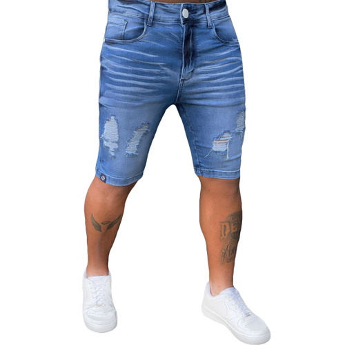 short jeans masculino desfiado