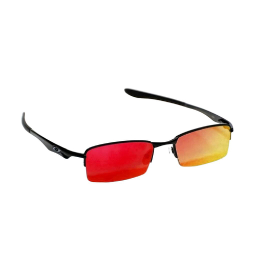 Óculos oakley lupinha lupa vilão fio nylon preta vermelha transparente - R$  129.00, cor Vermelho (polarizado) #44866, compre agora