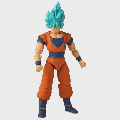 Boneco Articulado Dragon Ball Super Sayadin Blue Goku Fun