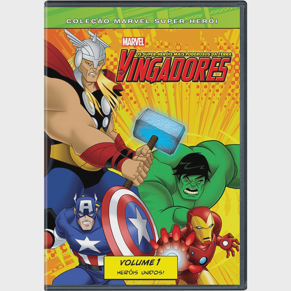 Kit Dvd Os Vingadores Os Super Heróis Mais Poderosos Da Terra Vol