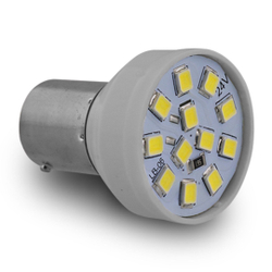 Lâmpada LED BAY15d 2 Polos Trava Reta 12 LEDs 24V Luz Branca Freio e Lanterna Autopoli é boa?