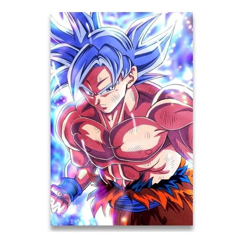 Quadro decorativo emoldurado Dragon Ball Z Goku Anime Desenho para