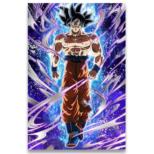 Placa Decorativa - Dragon Ball Z: Goku Instinto Superior - Grande