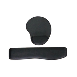 Kit Apoio De Punho Ergonômico Para Teclado E Mousepad Preto Menor preço em Kit Apoio De Punho Ergonômico Para Teclado E Mousepad Preto
