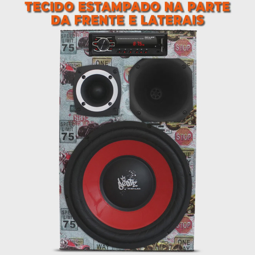 Caixa Trio Residencial Bob Ativa 440W Shutt Beats 12 + MP3