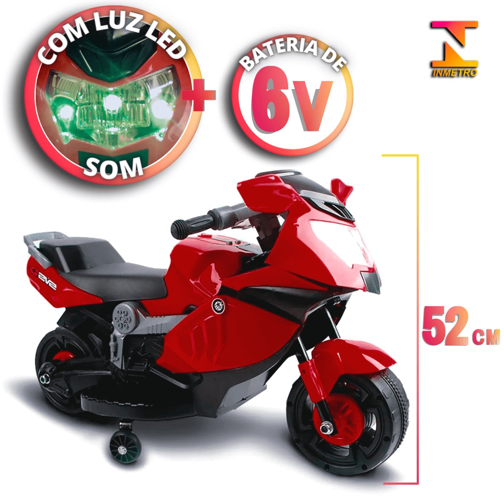 Mini Moto Eletrica Infantil C/ Som E Luz 6v - Magic Toys