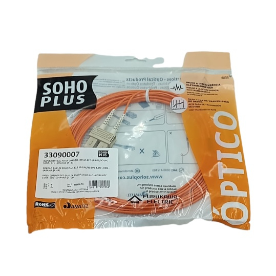 Cordão Óptico Duplex Furukawa Lc-upc/sc-upc 62.5 5.0M Em Promoção ...