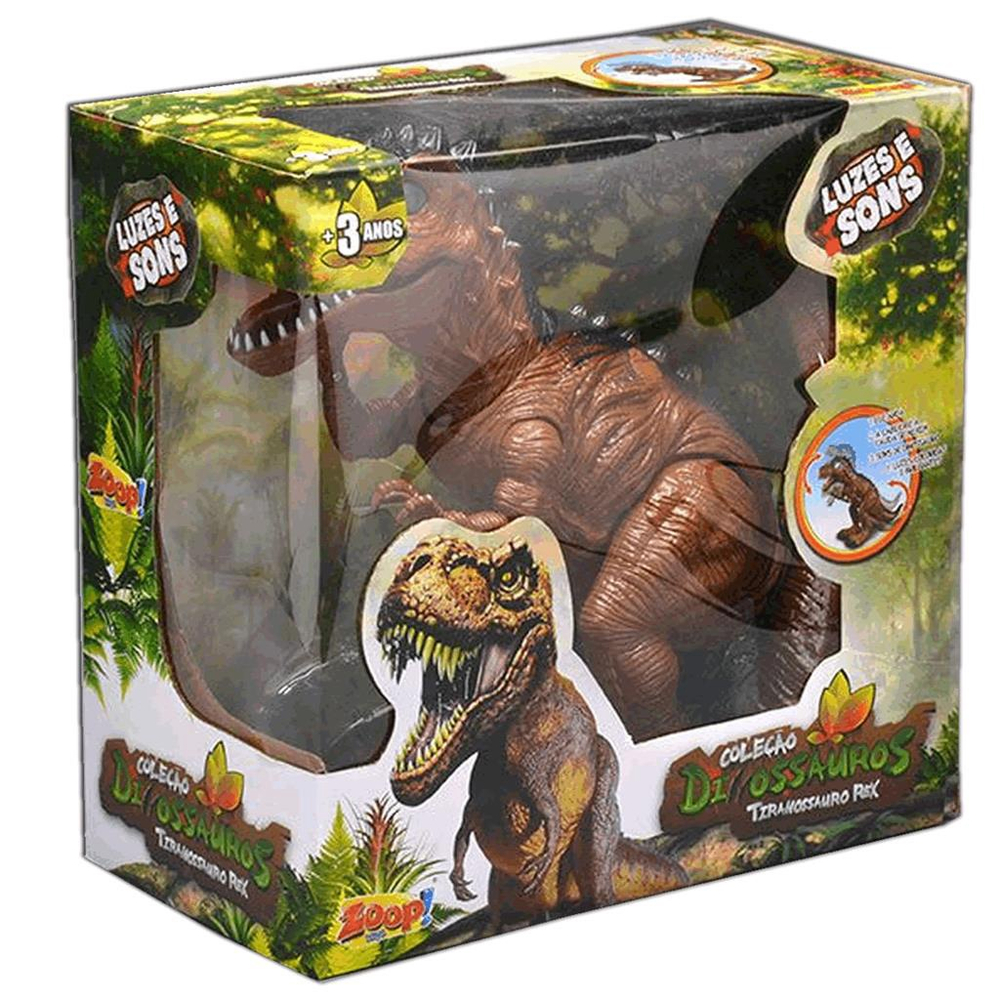 dinossauro t rex c luzes e som zoop toys - Busca na Butiello