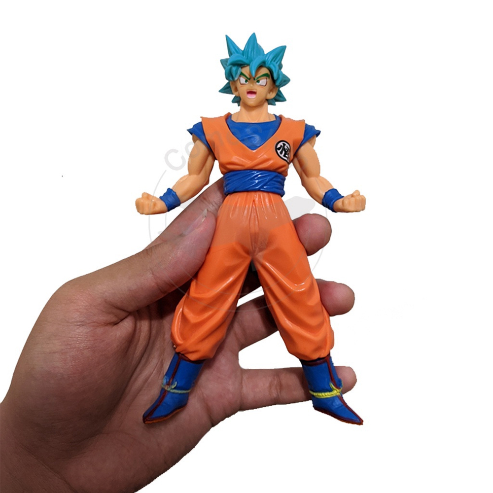 Boneco Dragon Ball Goku Ssj Blue Azul Z Super Dragonball Figura