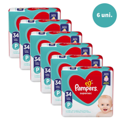 Pampers Supersec Fralda Infantil P C/34 (kit C/06) Menor preço em Pampers Supersec Fralda Infantil P C/34 (kit C/06)