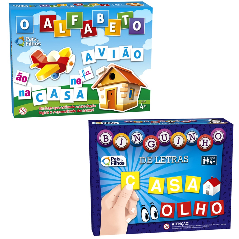 Jogo Educativo Bingo do Alfabeto - Lúdica Brinquedos