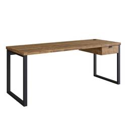 Mesa de Escritório Miguel 1 gv Marrom e Preta Menor preço em Mesa de Escritório Miguel 1 gv Marrom e Preta
