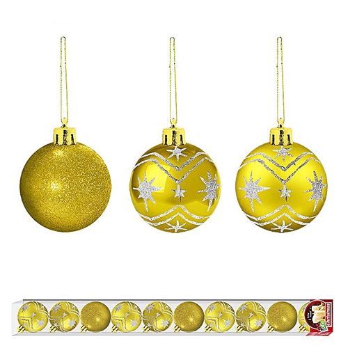 Bolas De Natal Estrela Dourada Brilhante Com 10 Unidades em Promoção na Americanas Bolas De Natal Estrela Dourada Brilhante Com 10 Unidades em Promoção na Americanas