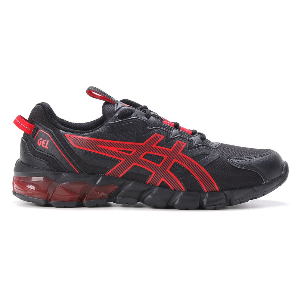 Asics preto e store vermelho