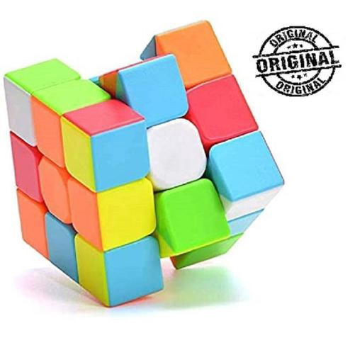 CUBO MAGICO 3X3 CUBER PROFISSIONAL ORIGINAL + BASE PRO JOGO - Ri Happy