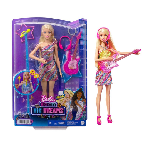 Boneca Barbie Cantora Mattel Malibu - GYJ23