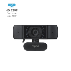Webcam Hd 720p Rotação 360º Rapoo Foco Automático C200 Multilaser RA015 é boa?