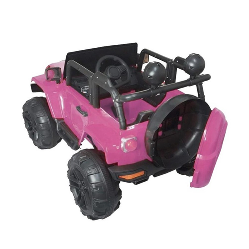 Mini Carro Elétrico Infantil Com Controle Remoto Jipe Importway Rosa 12v  BW028RS em Promoção na Americanas