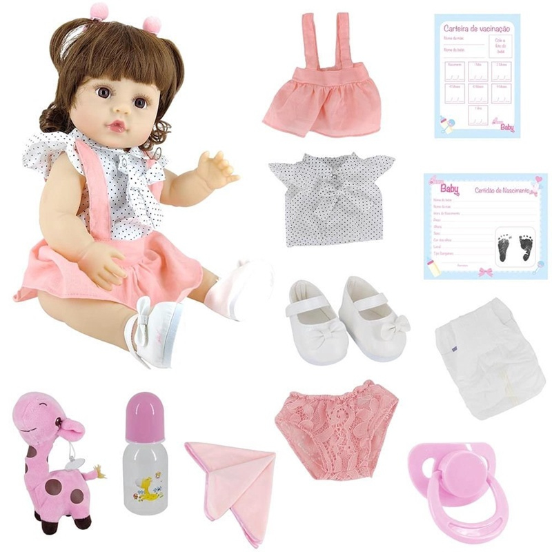 Boneca Bebê Reborn Laura Baby Milena 100% Vinil em Promoção na Americanas