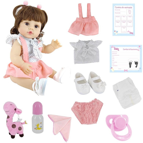 BONECA BEBE REBORN LAURA BABY YASMIN - Shiny Toys