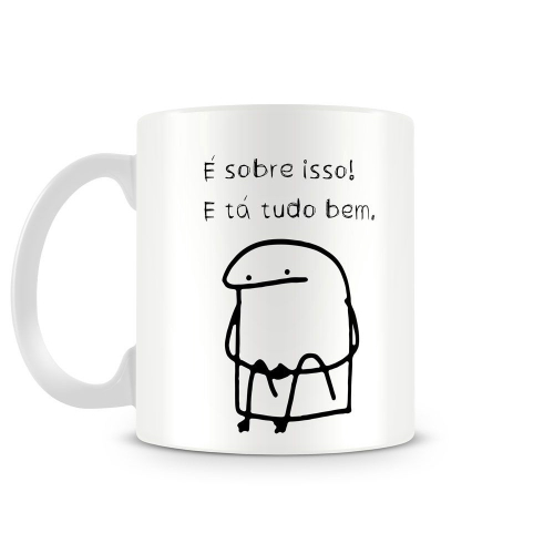 Caneca meme boneco palito flork eu eu quero tocar no Shoptime