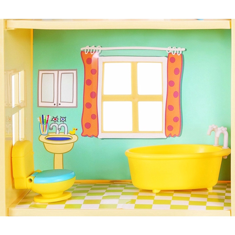 Casa com Jardim Peppa Pig e George - Dtc - Casinha de Boneca