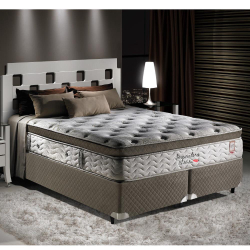 Cama Box King Herval Imperatore Eco Bamboo 193x203x73cm Molas Ensacadas - Marrom Menor preço em Cama Box King Herval Imperatore Eco Bamboo 193x203x73cm Molas Ensacadas - Marrom